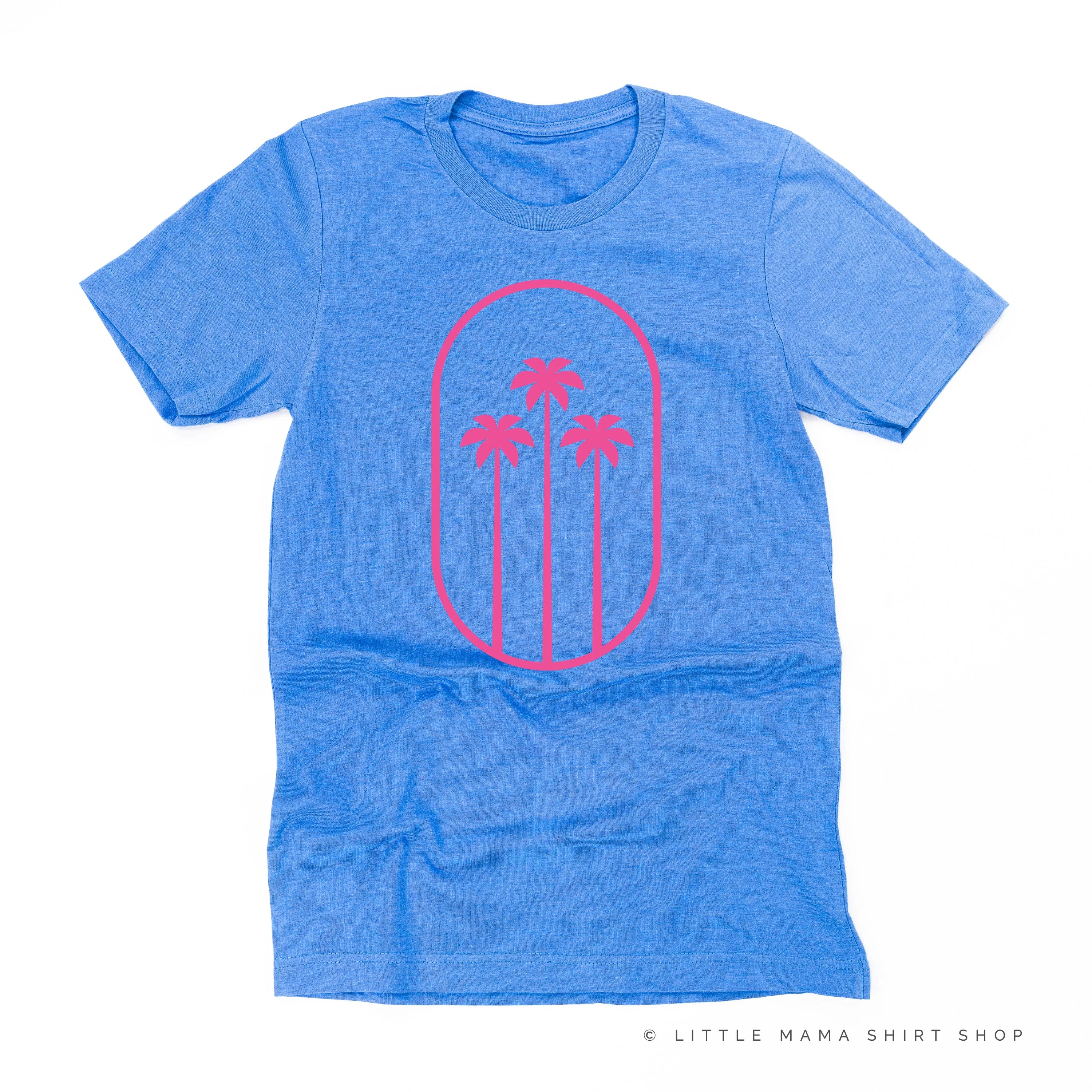 3 PALM TREES IN OVAL - Unisex Tee