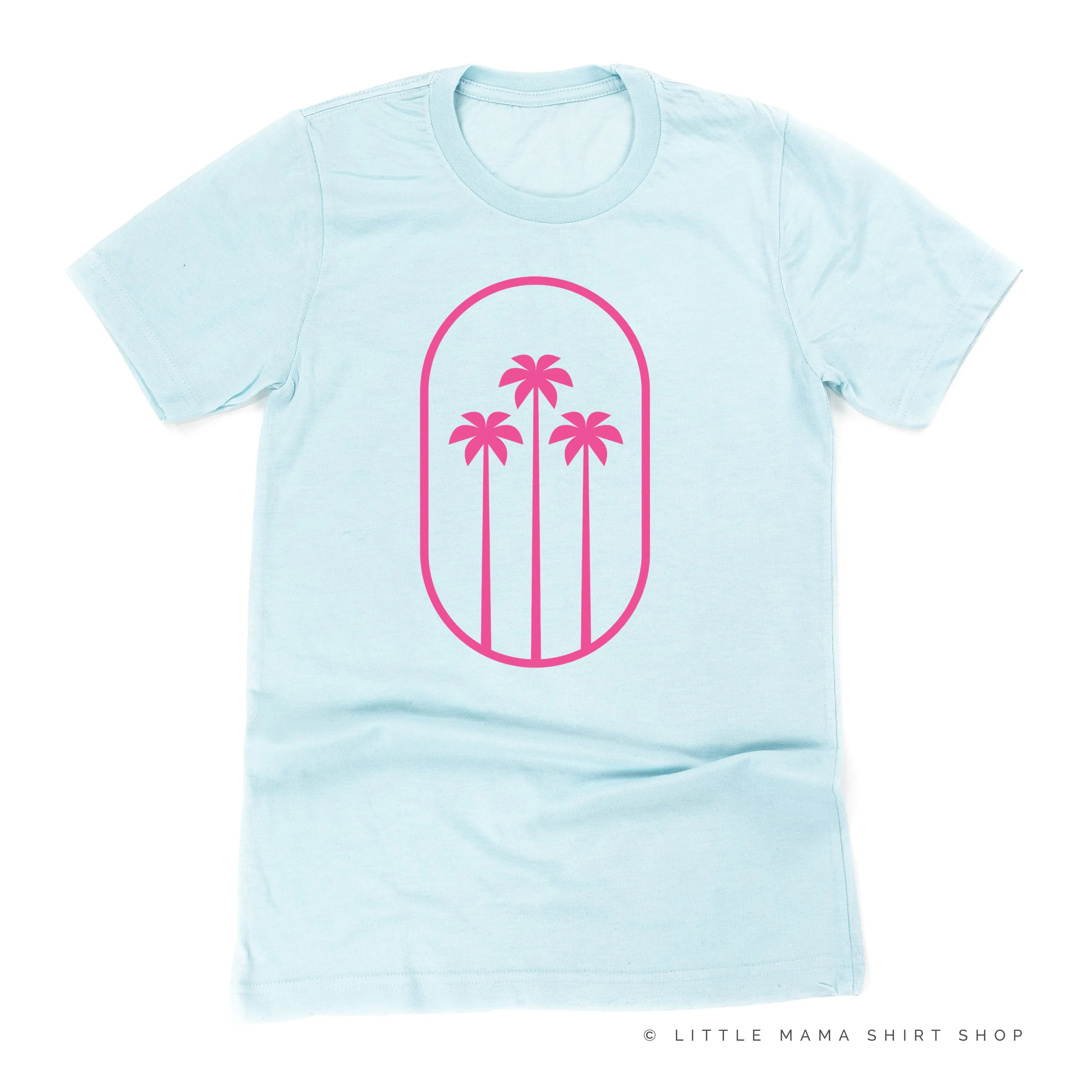 3 PALM TREES IN OVAL - Unisex Tee