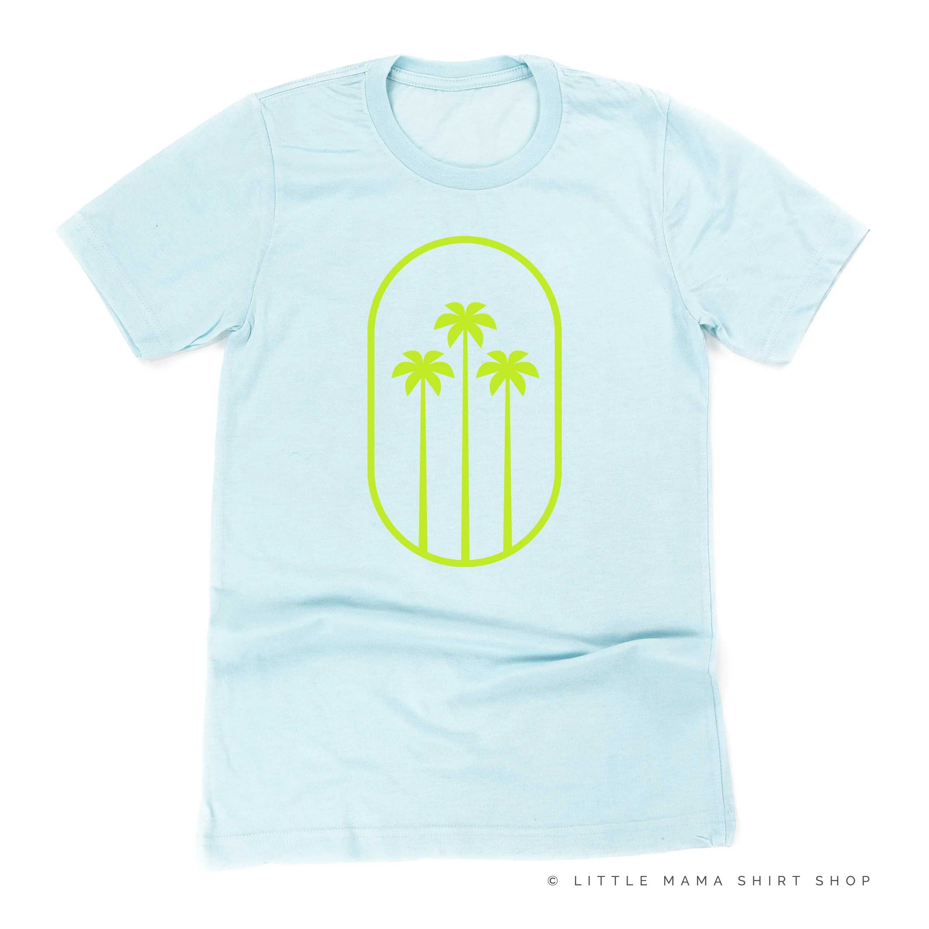 3 PALM TREES IN OVAL - Unisex Tee