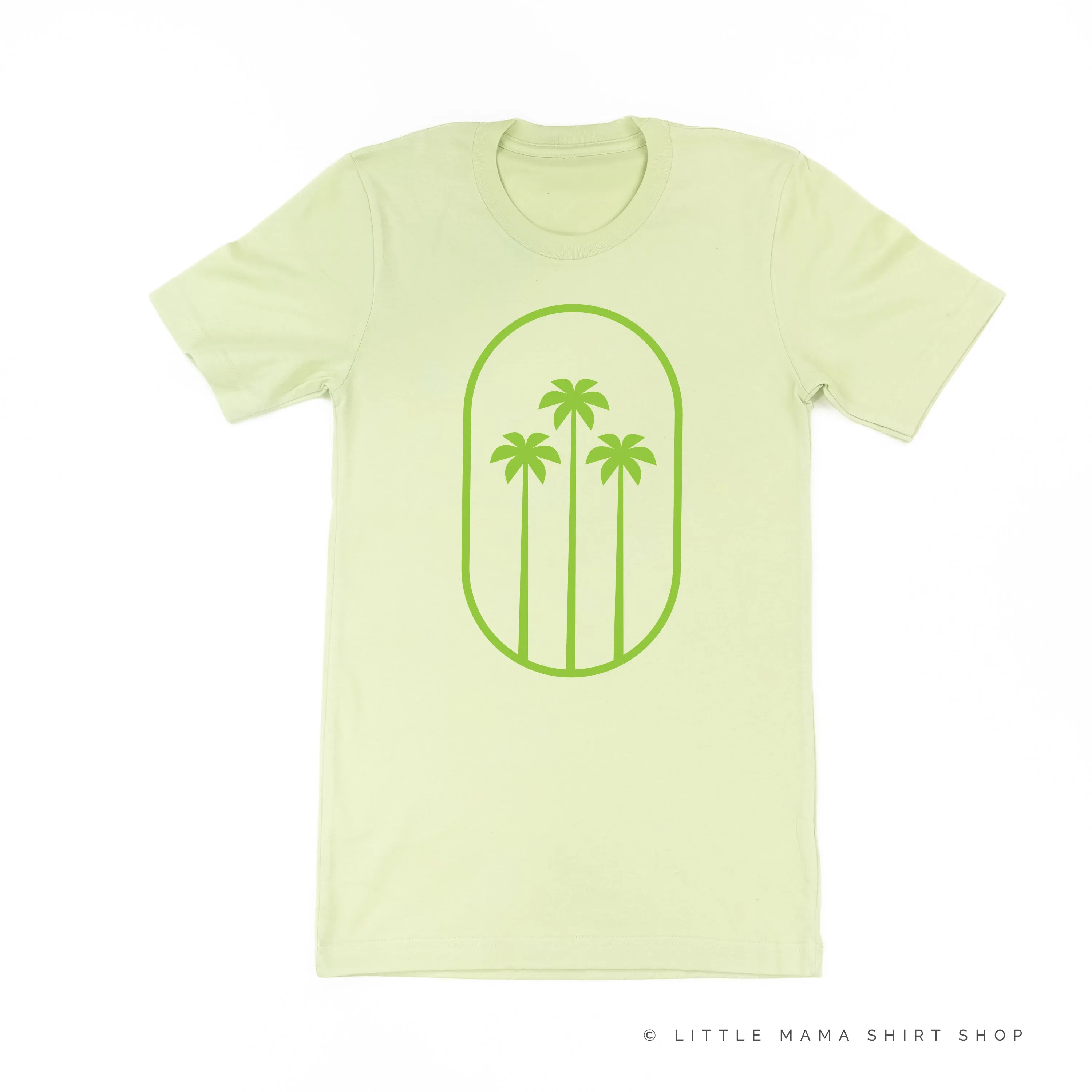 3 PALM TREES IN OVAL - Unisex Tee