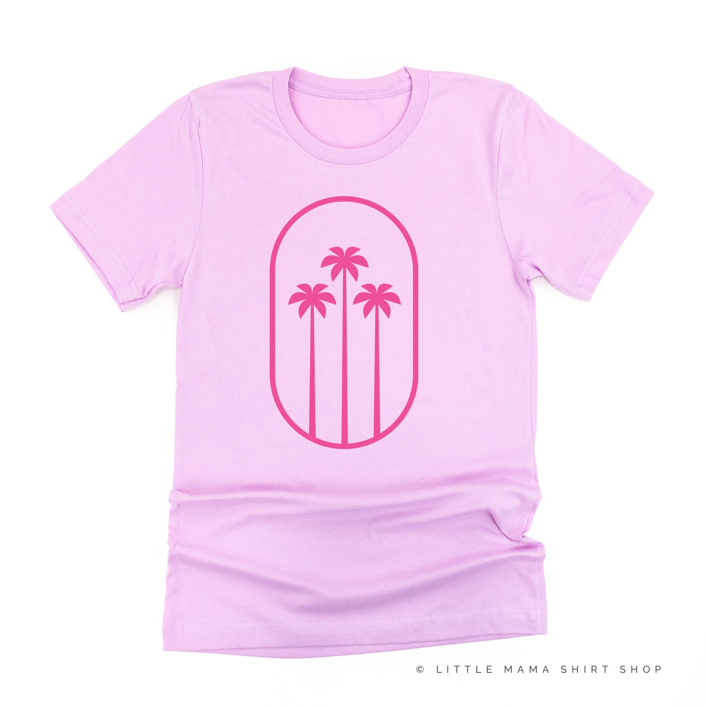 3 PALM TREES IN OVAL - Unisex Tee
