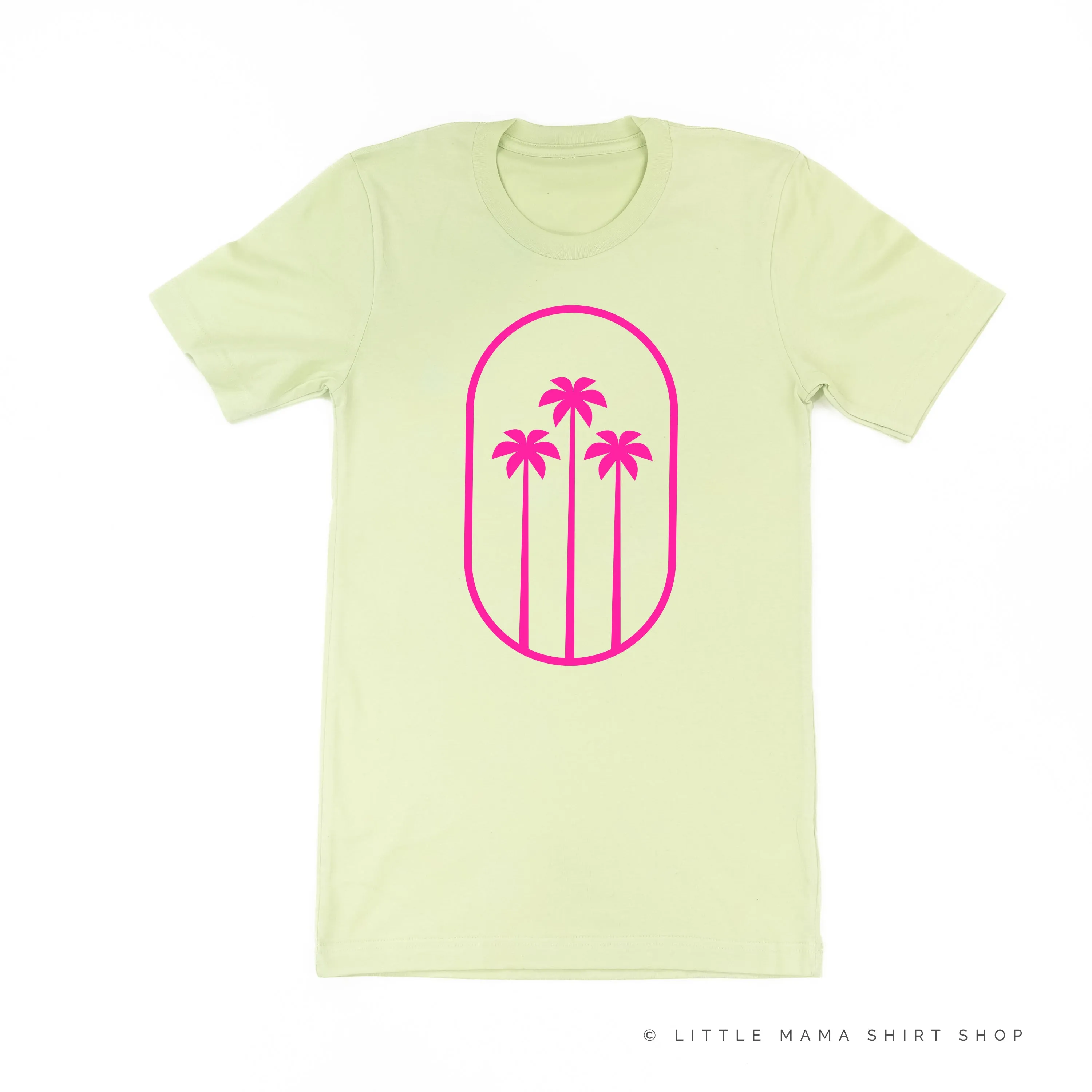 3 PALM TREES IN OVAL - Unisex Tee