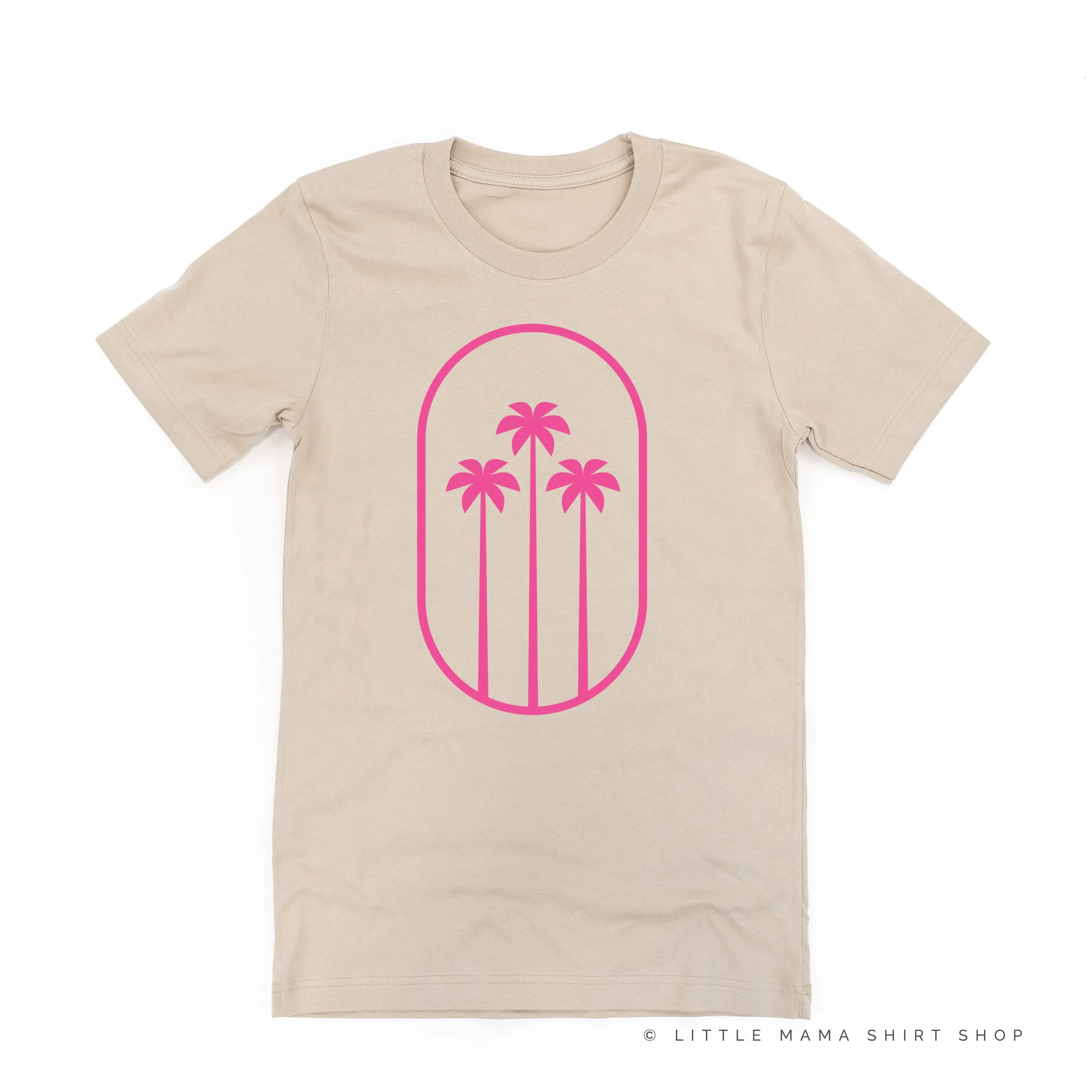 3 PALM TREES IN OVAL - Unisex Tee