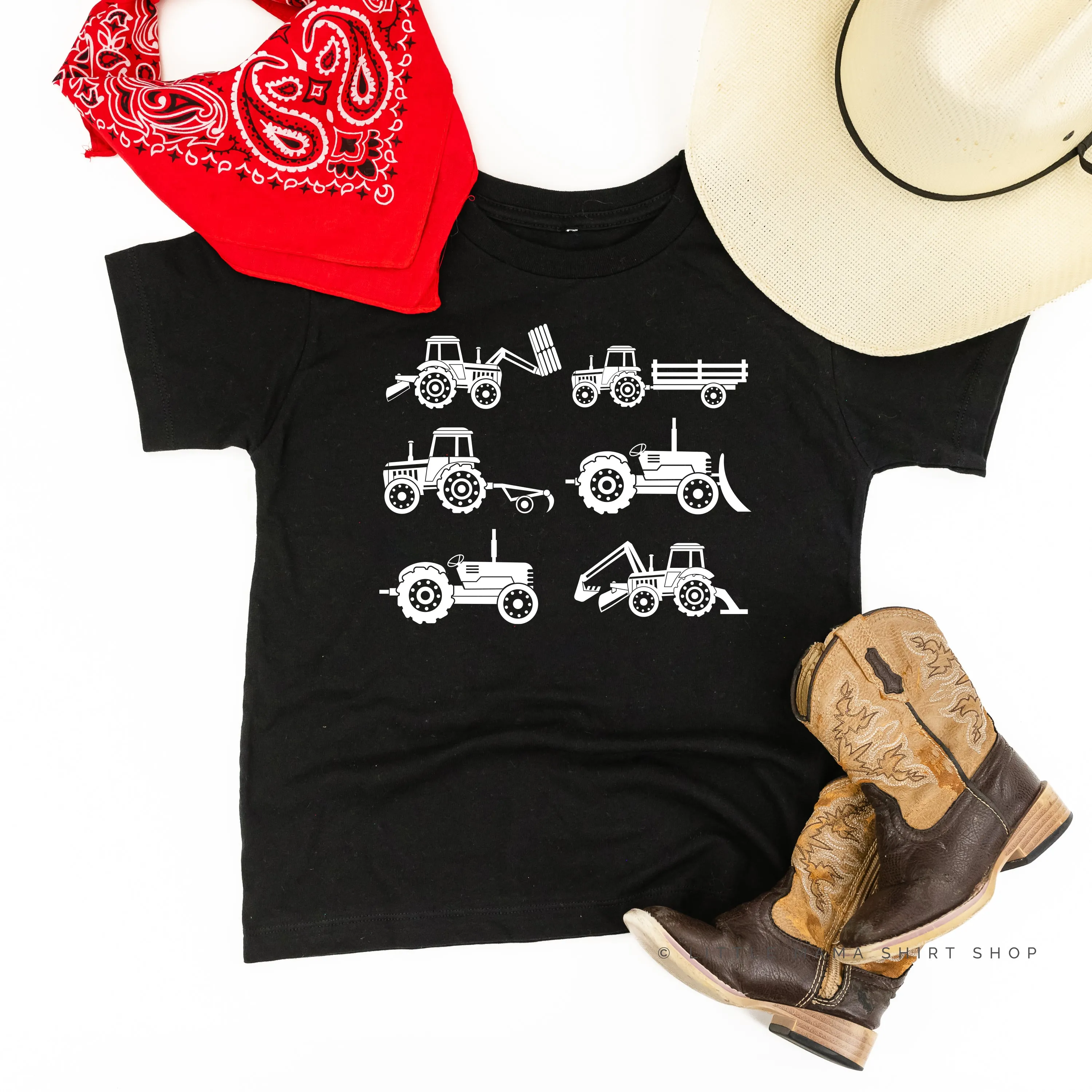6 Tractors - Short Sleeve Child Shirt