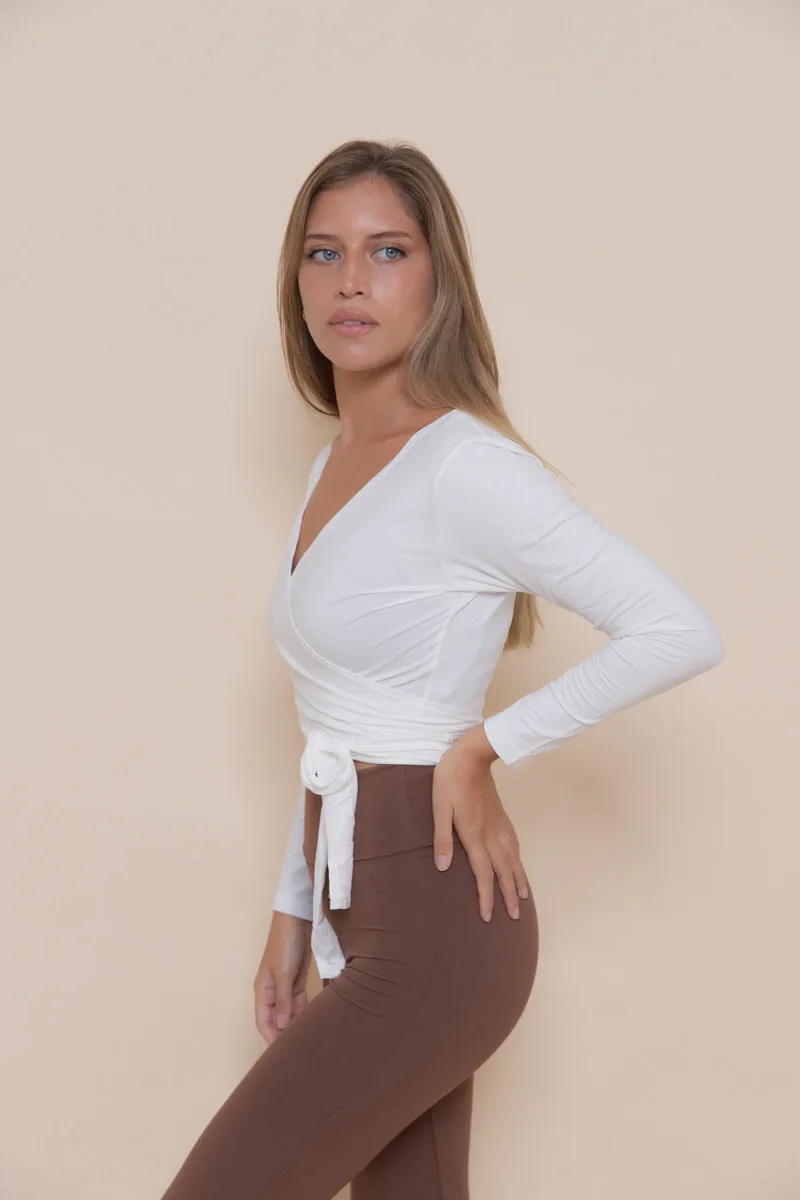 Agni Wrap Top Off White
