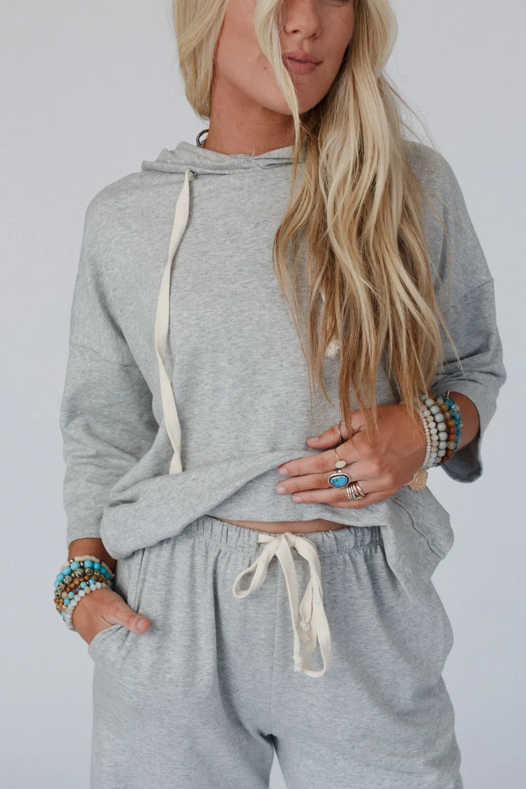 Arianna Top And Pant Set - Heather Gray