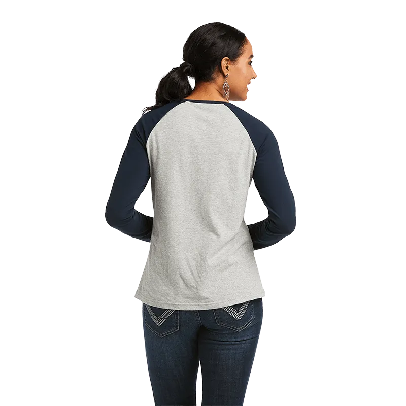 Ariat Ladies REAL Graphic Heather Grey T-Shirt