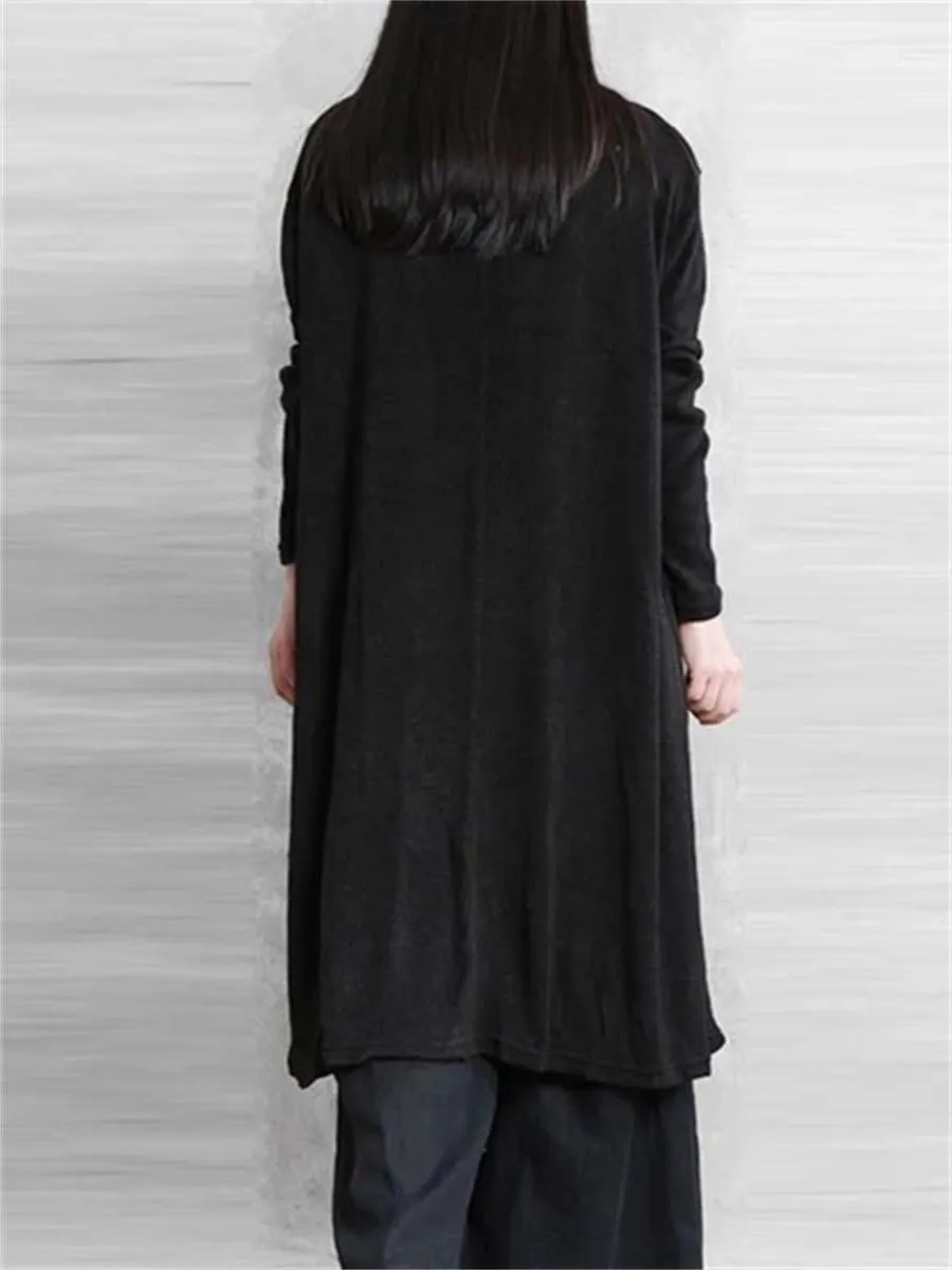 Autumn And Winter Ladies Casual Pleated Sweater Dress