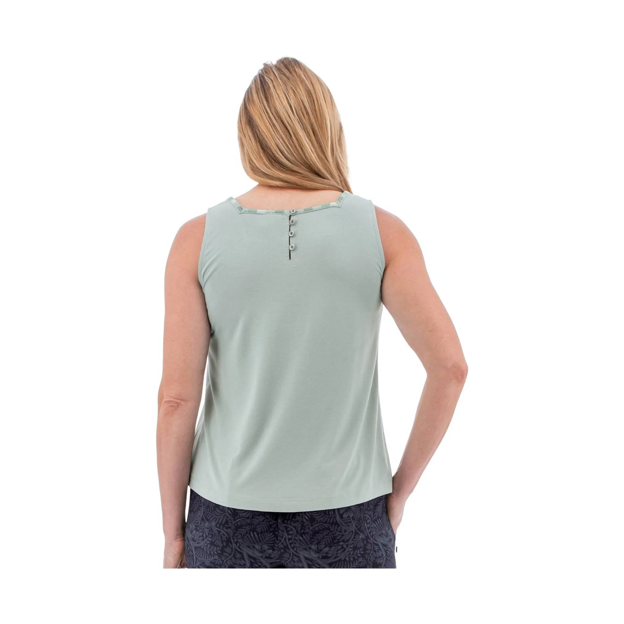 Aventura Women's Capella Tank Top - Grey Mist/Green - ONLINE STORE CREDIT/EXCHANGE ONLY