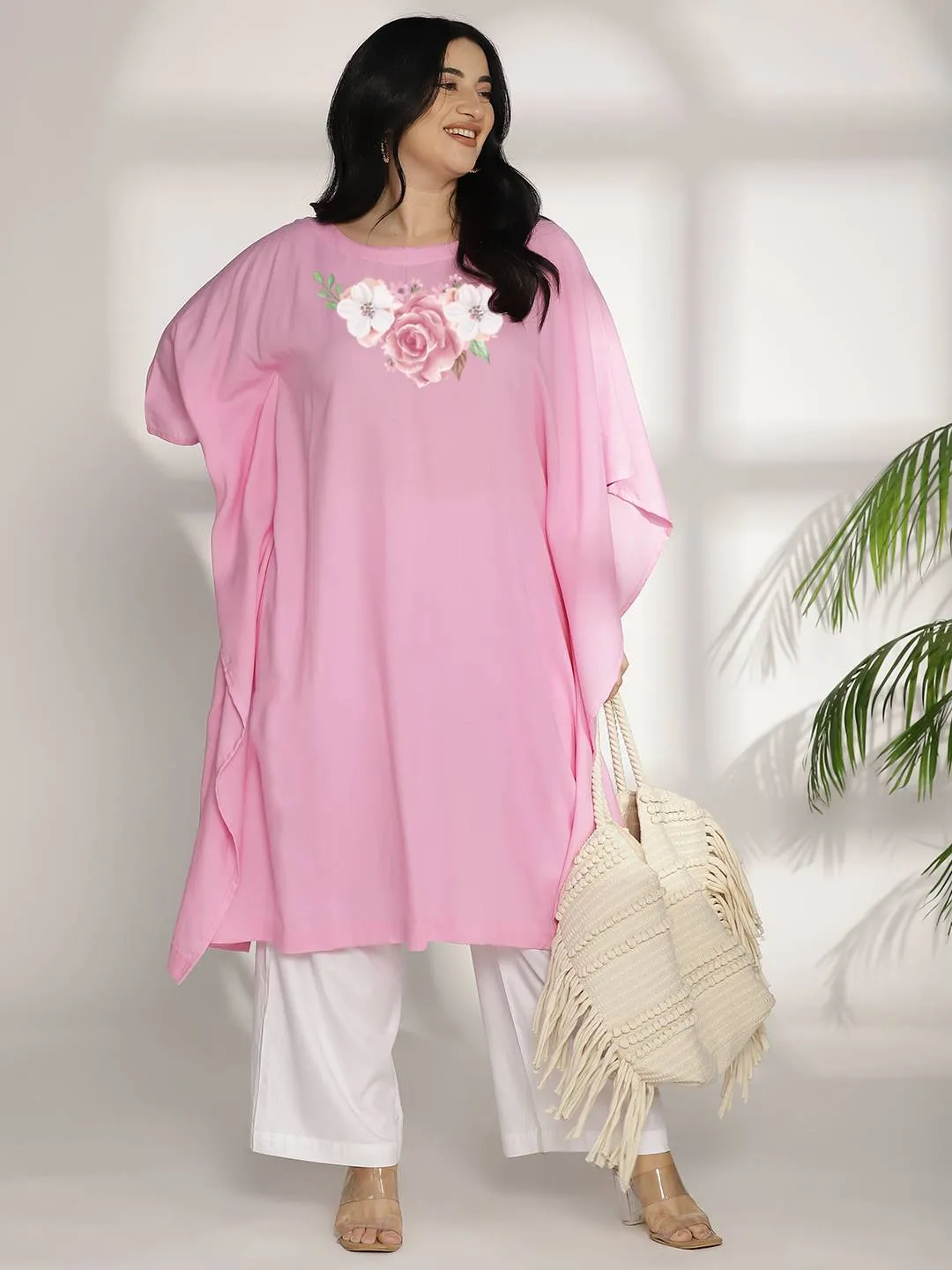 BabyPink LongKurta - Momoiro