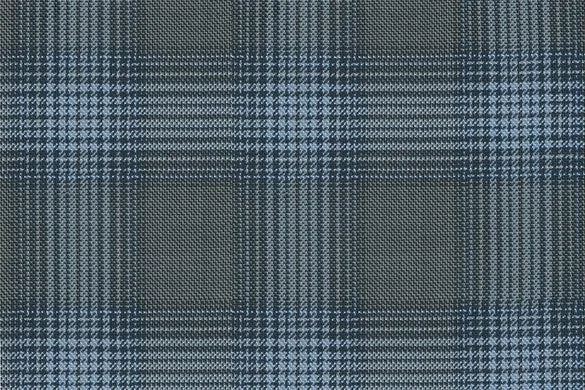 Blue Check 55% Wool 45% Silk (Ref-880124)
