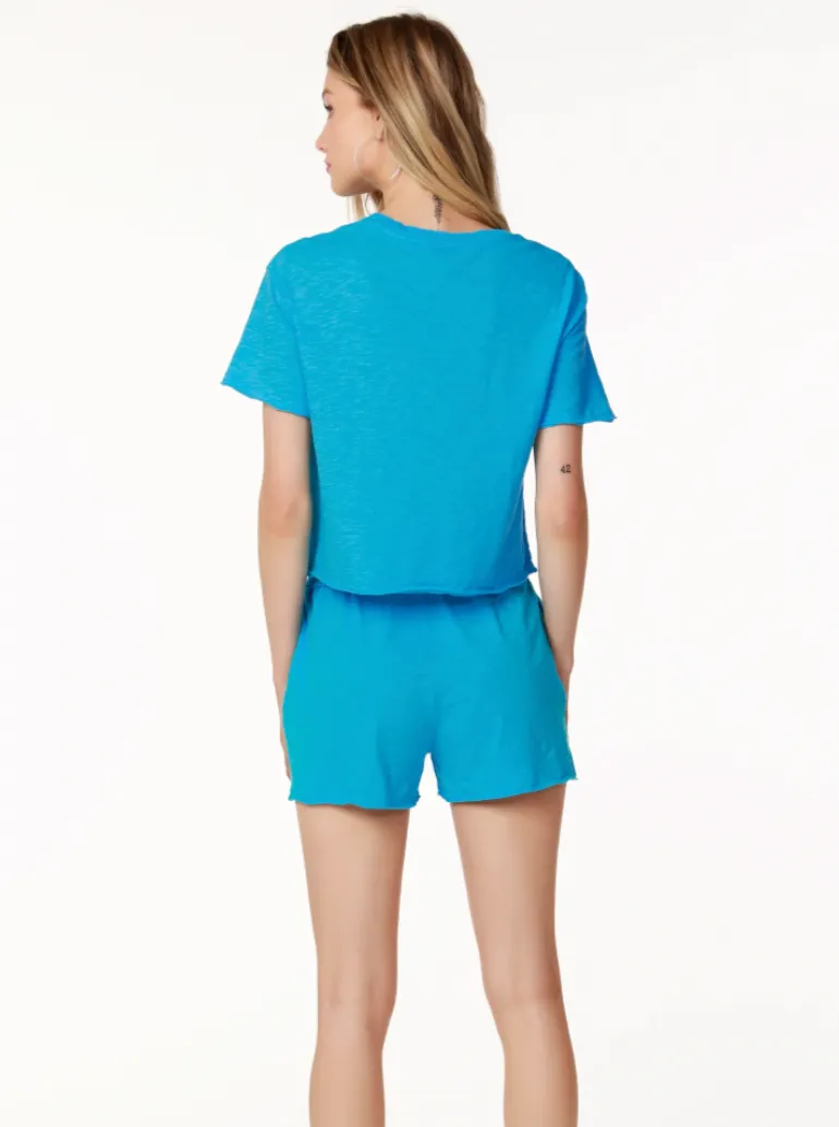 Boxy Crewneck Tee [Aquatic-51C-26181]