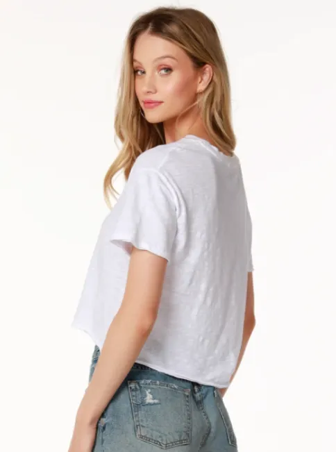 Boxy Crewneck Tee [White-51C-26181]