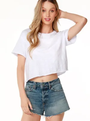 Boxy Crewneck Tee [White-51C-26181]
