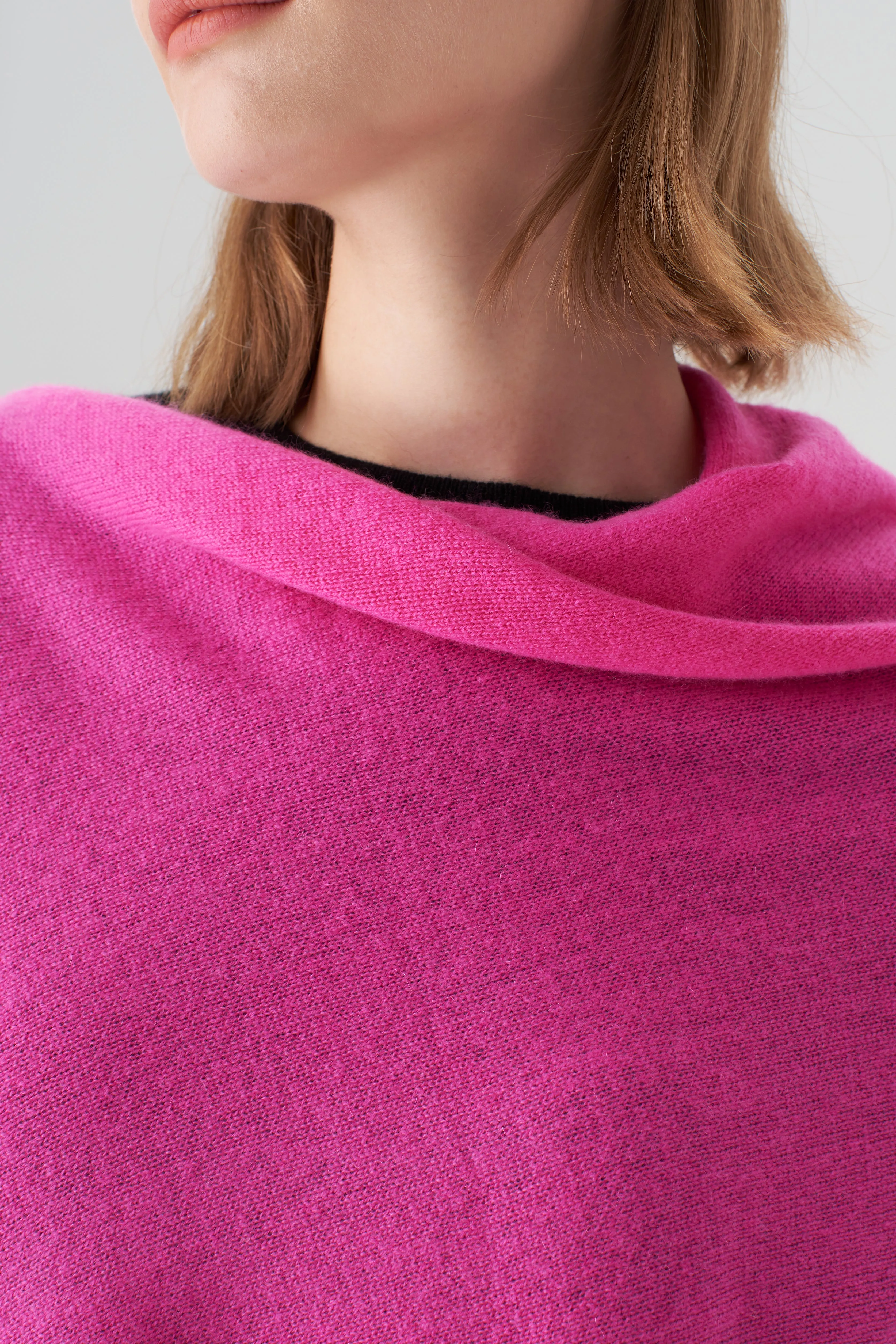 Cashmere Topper - Glow Pink