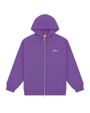 Cursive Zip-Up Hoodie
