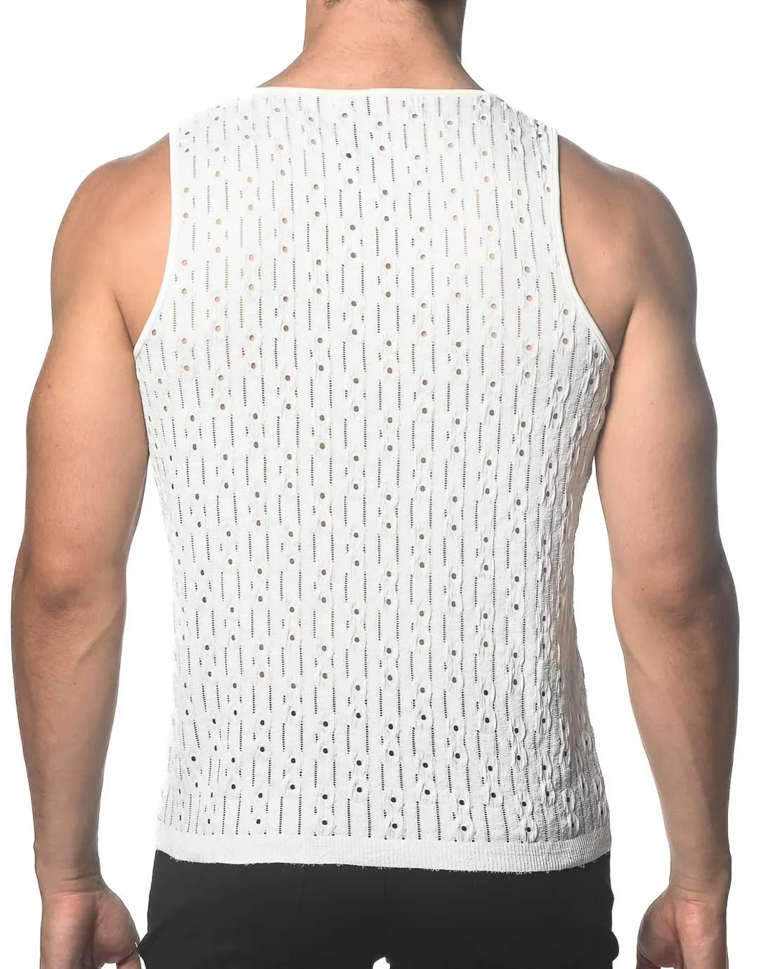 Dash Dot Stretch Knit Tank