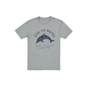 Dolphin Rider Short Sleeve Tee - Heather Grey