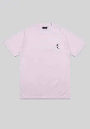 ESSENTIAL ROLLED CUFF T-SHIRT PALE PINK