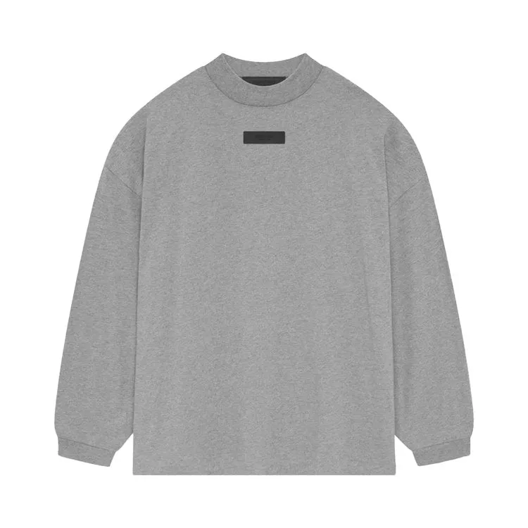 Fear Of God Essentials Fear of God Essentials Long-Sleeve 'Dark Heather Oatmeal' T-Shirt, Gray