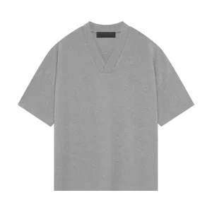 Fear Of God Essentials Fear of God Essentials V Neck 'Dark Heather Oatmeal' T-Shirt, Gray
