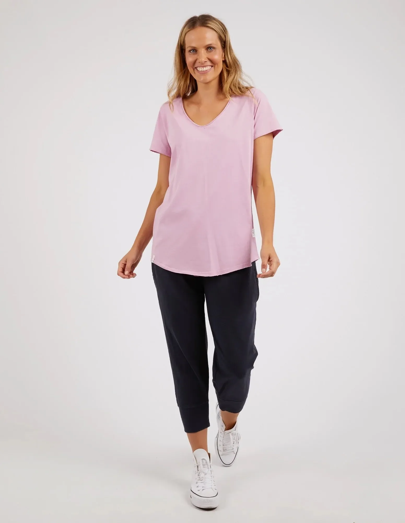 Fundamental Vee Tee - Peony - Elm Lifestyle