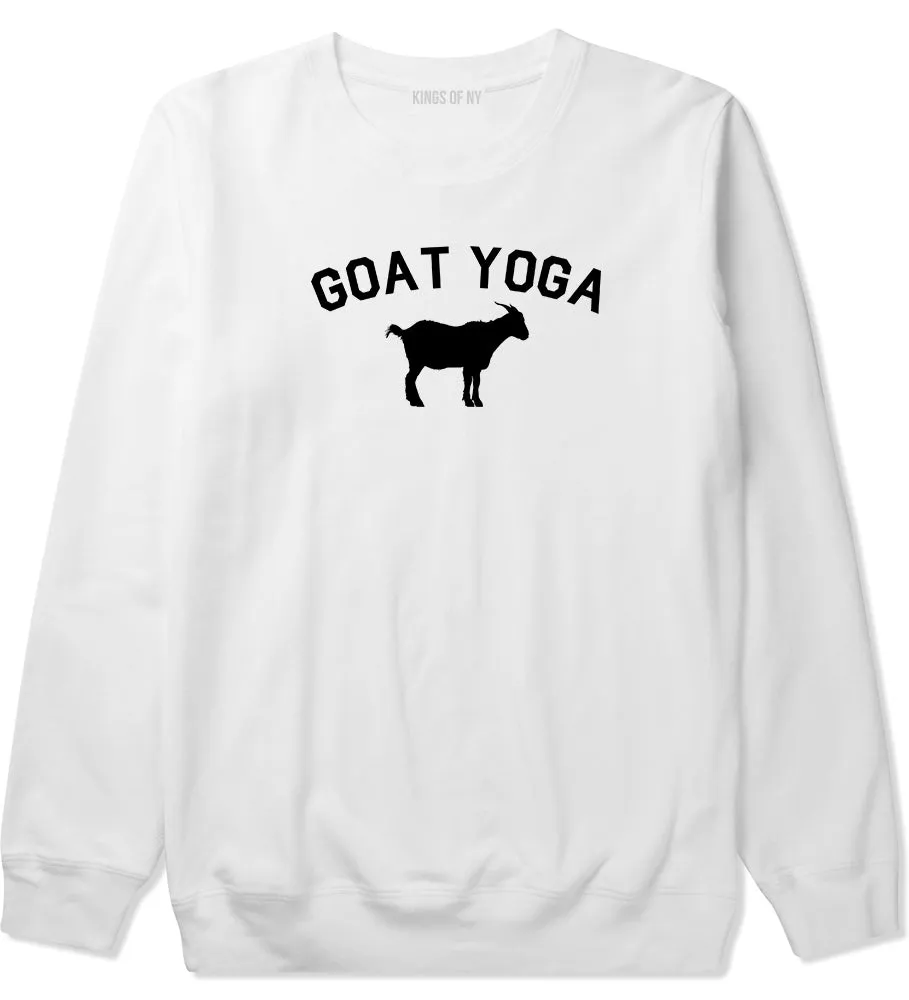 Goat Yoga Namaste Mens Crewneck Sweatshirt