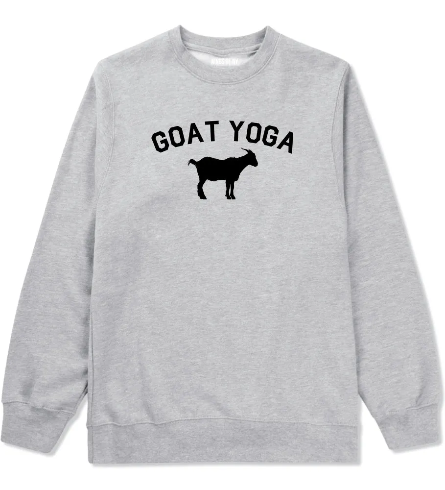 Goat Yoga Namaste Mens Crewneck Sweatshirt