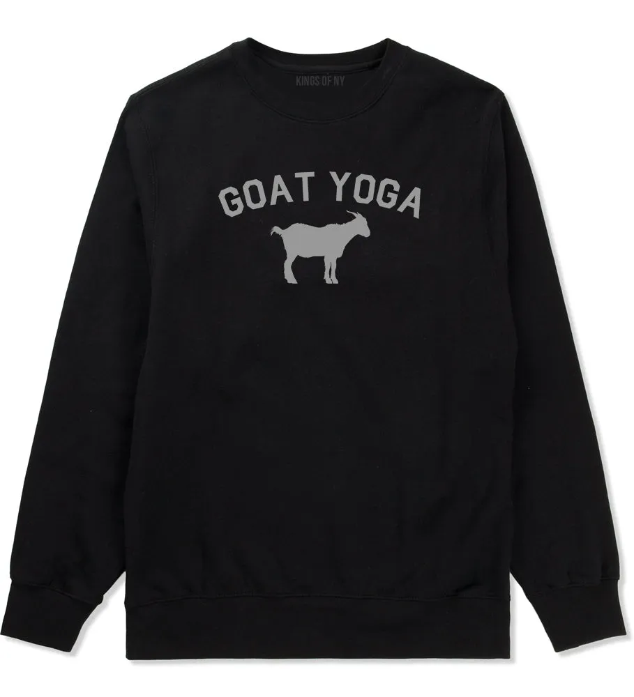 Goat Yoga Namaste Mens Crewneck Sweatshirt