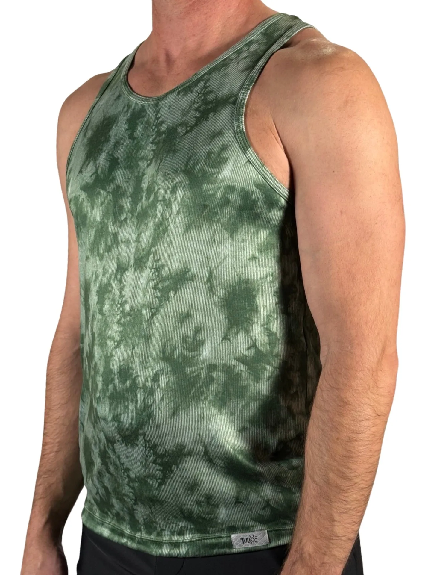 Green Tie Dye Tank Top