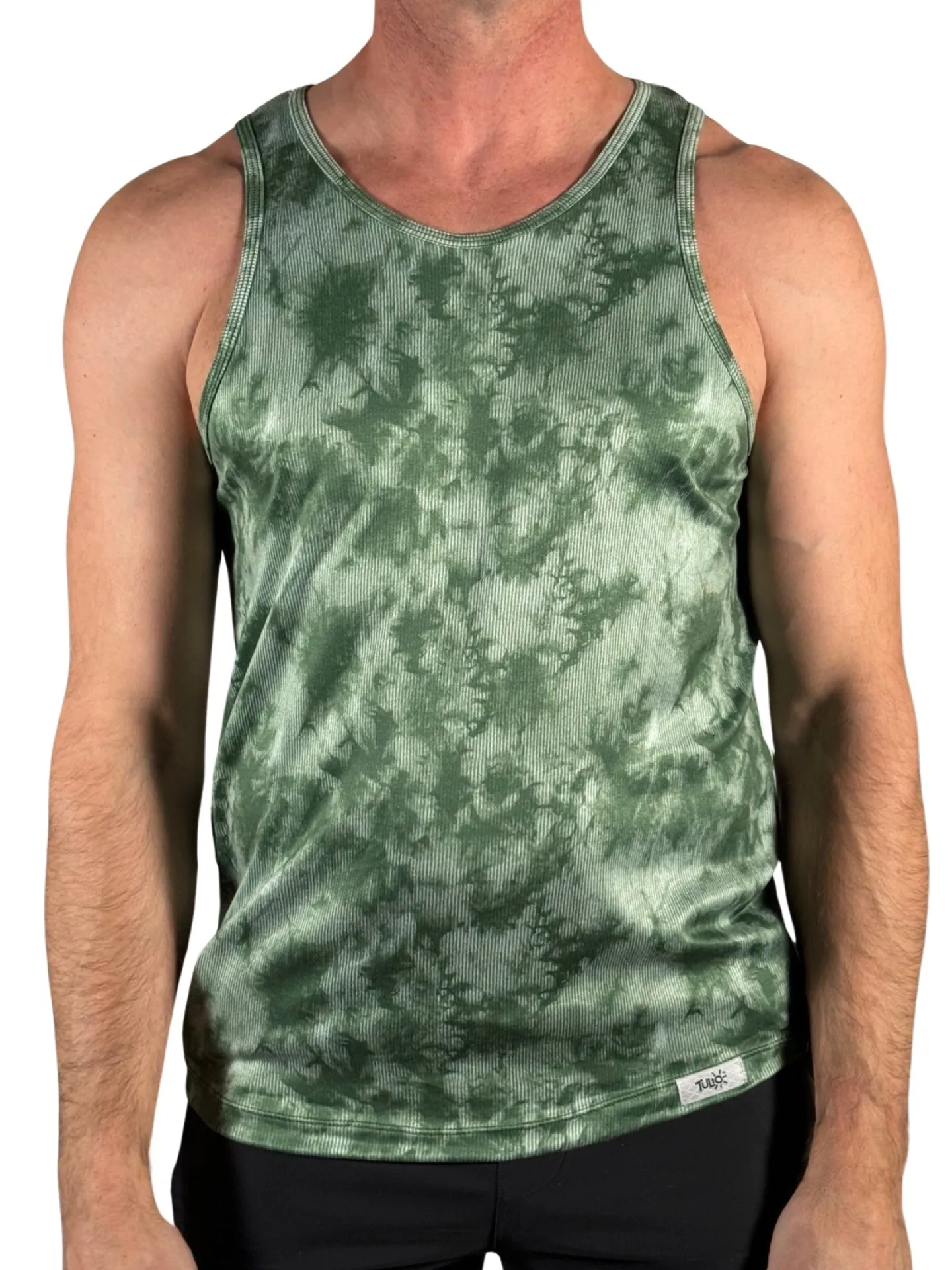 Green Tie Dye Tank Top