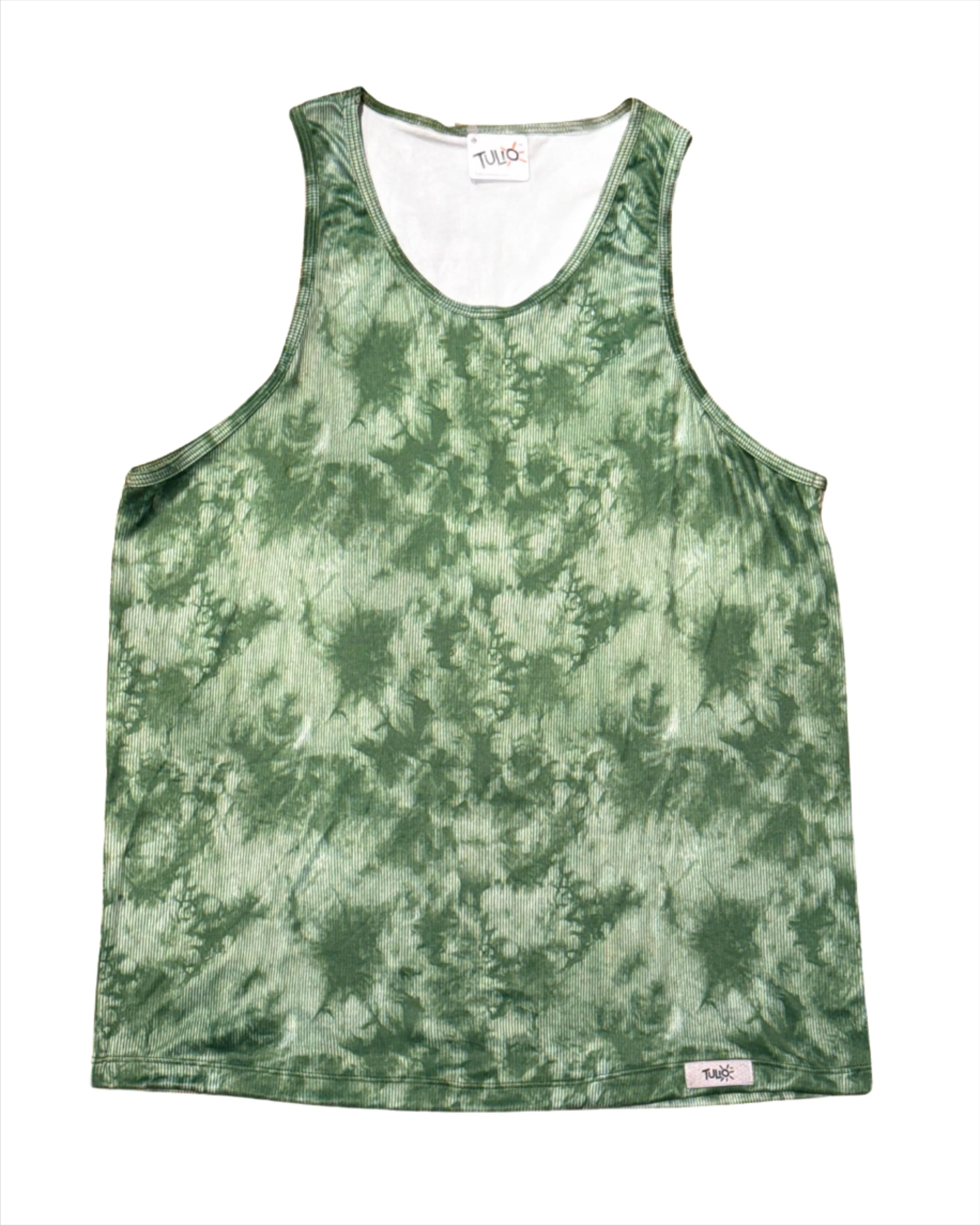 Green Tie Dye Tank Top