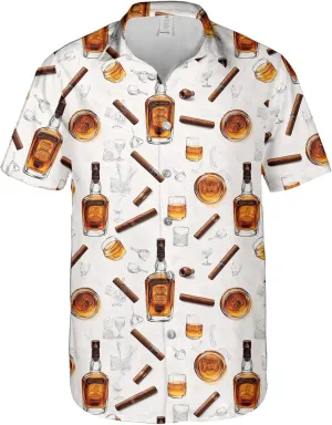 Hawaiian Shirt for Men Summer Funny Short Sleeve Aloha Button Down Shirts