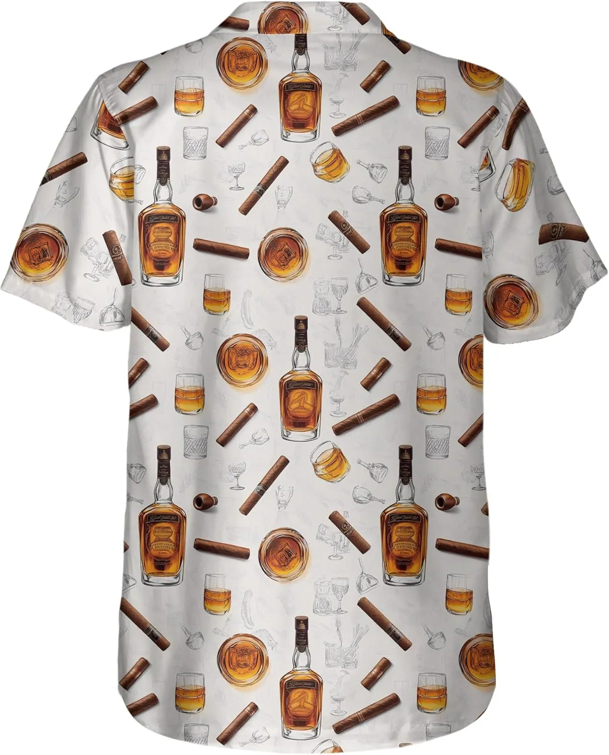 Hawaiian Shirt for Men Summer Funny Short Sleeve Aloha Button Down Shirts