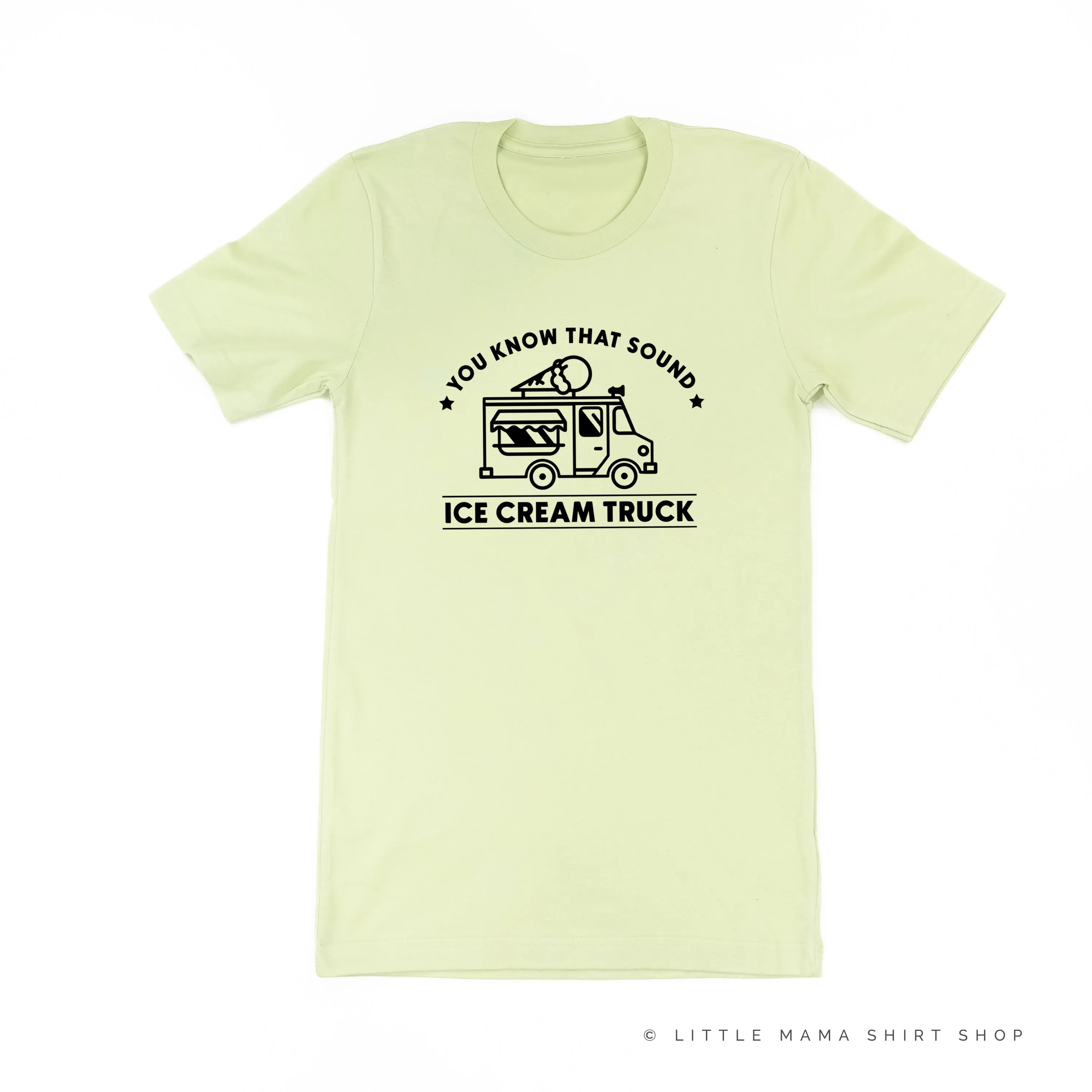 Ice Cream Truck - Triple Scoop on Back - Unisex Tee