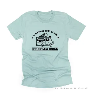 Ice Cream Truck - Triple Scoop on Back - Unisex Tee