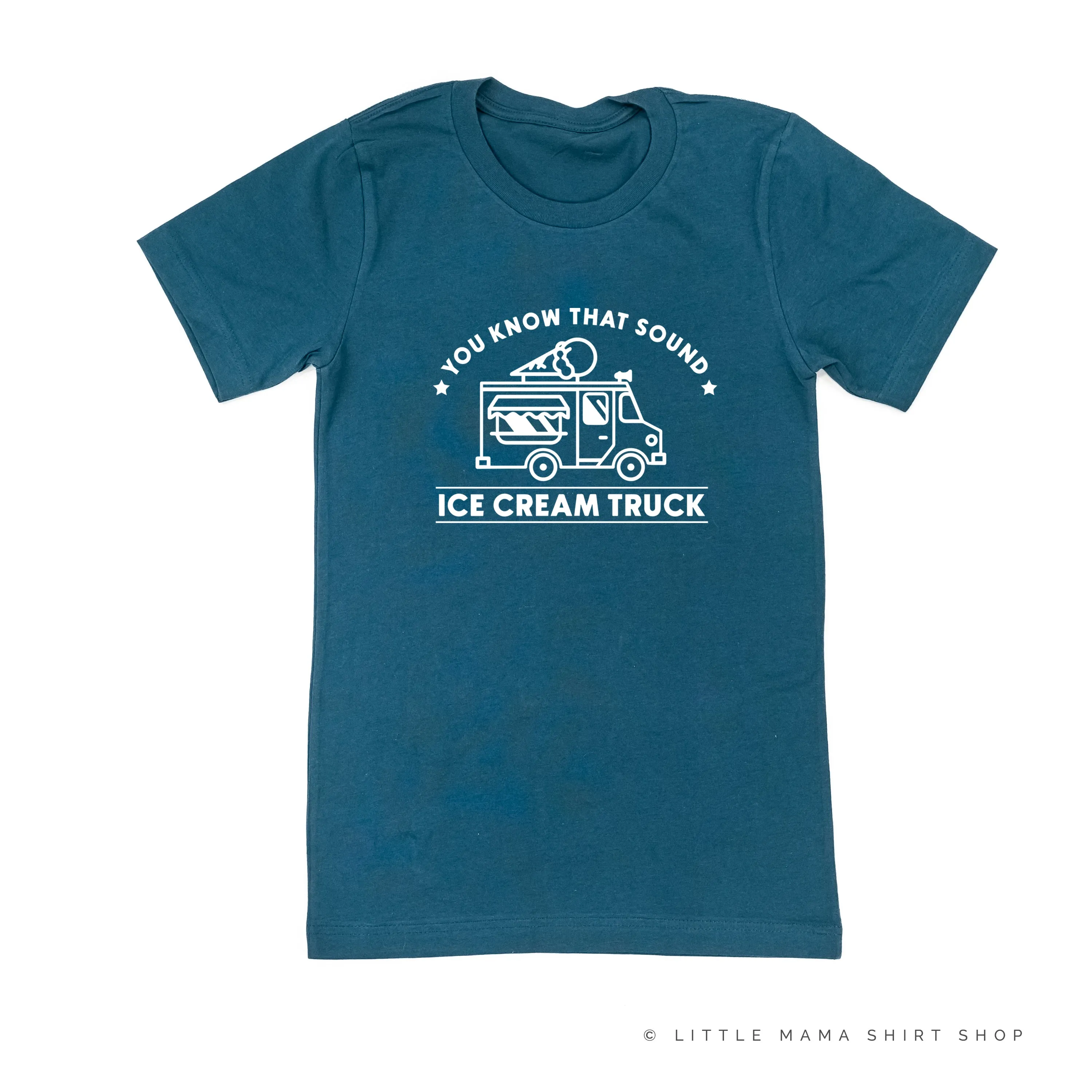 Ice Cream Truck - Triple Scoop on Back - Unisex Tee