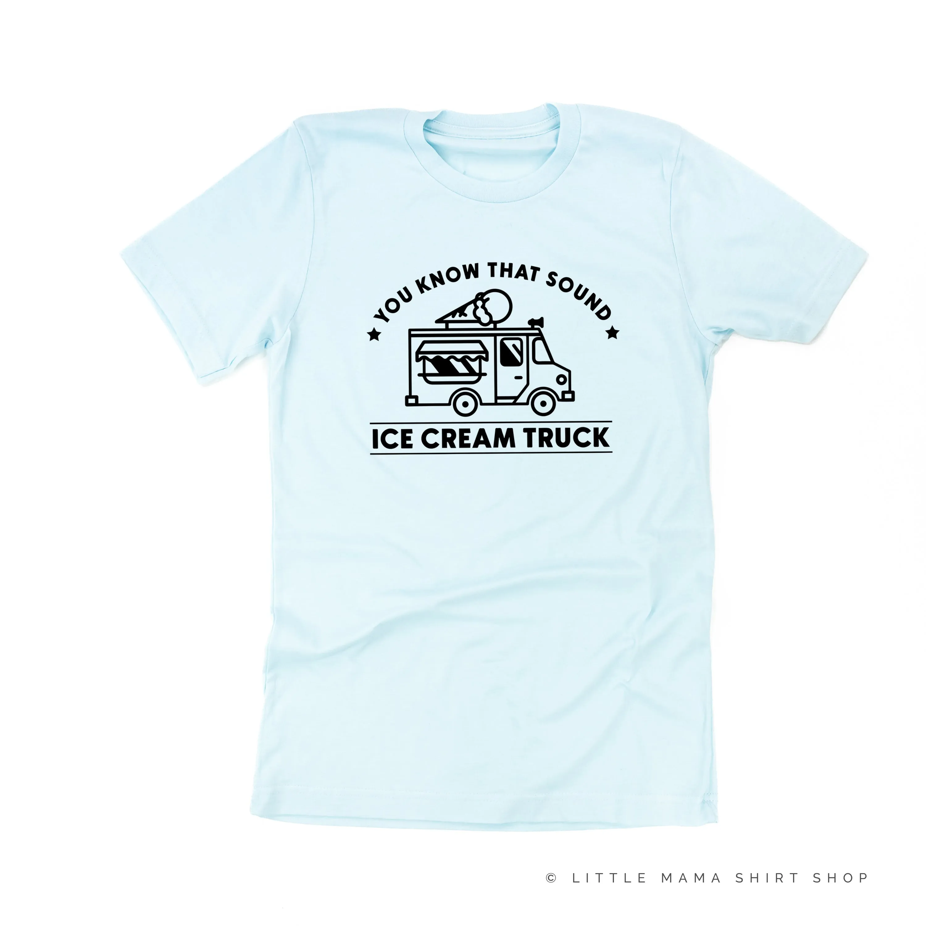 Ice Cream Truck - Triple Scoop on Back - Unisex Tee