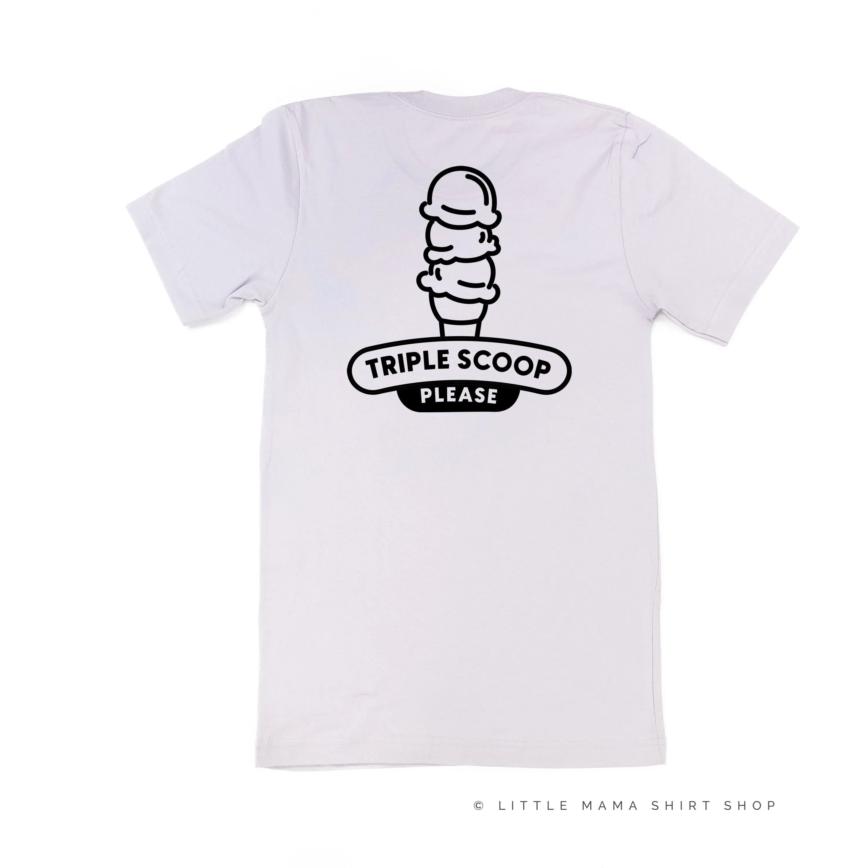 Ice Cream Truck - Triple Scoop on Back - Unisex Tee