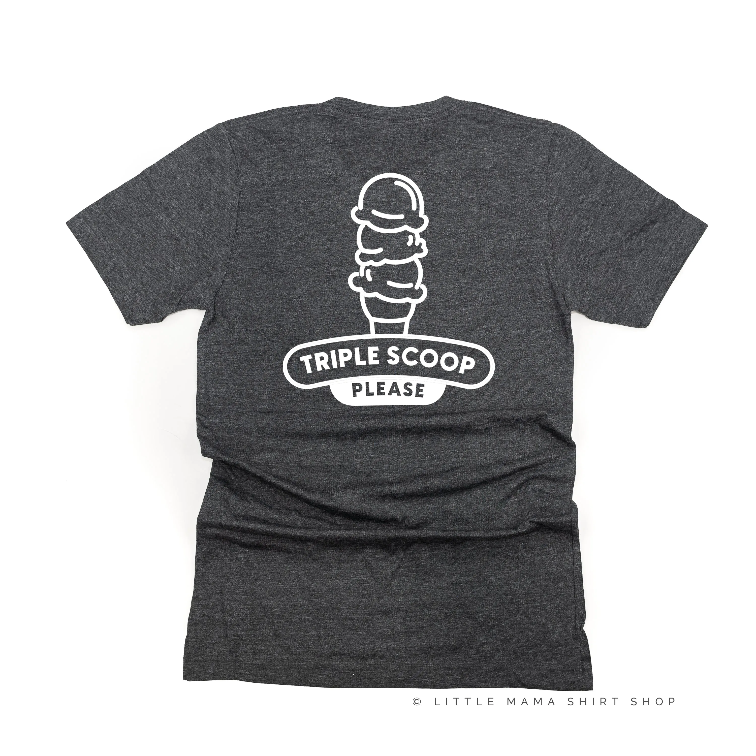Ice Cream Truck - Triple Scoop on Back - Unisex Tee