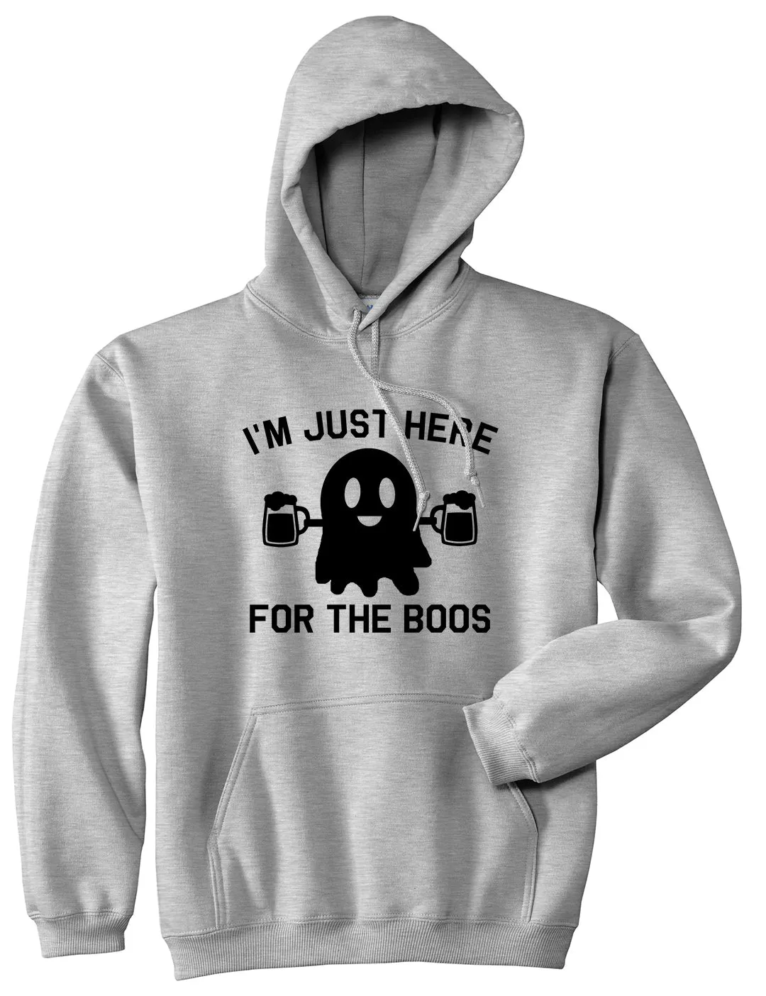 Im Just Here For The Boos Halloween Mens Pullover Hoodie