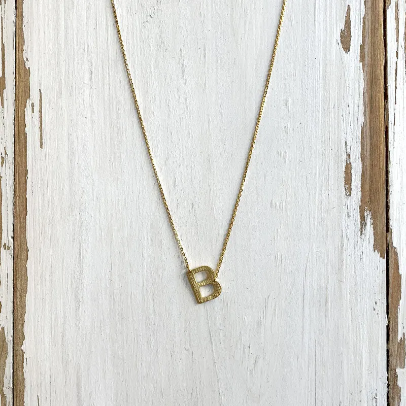 Initial Gold Necklace