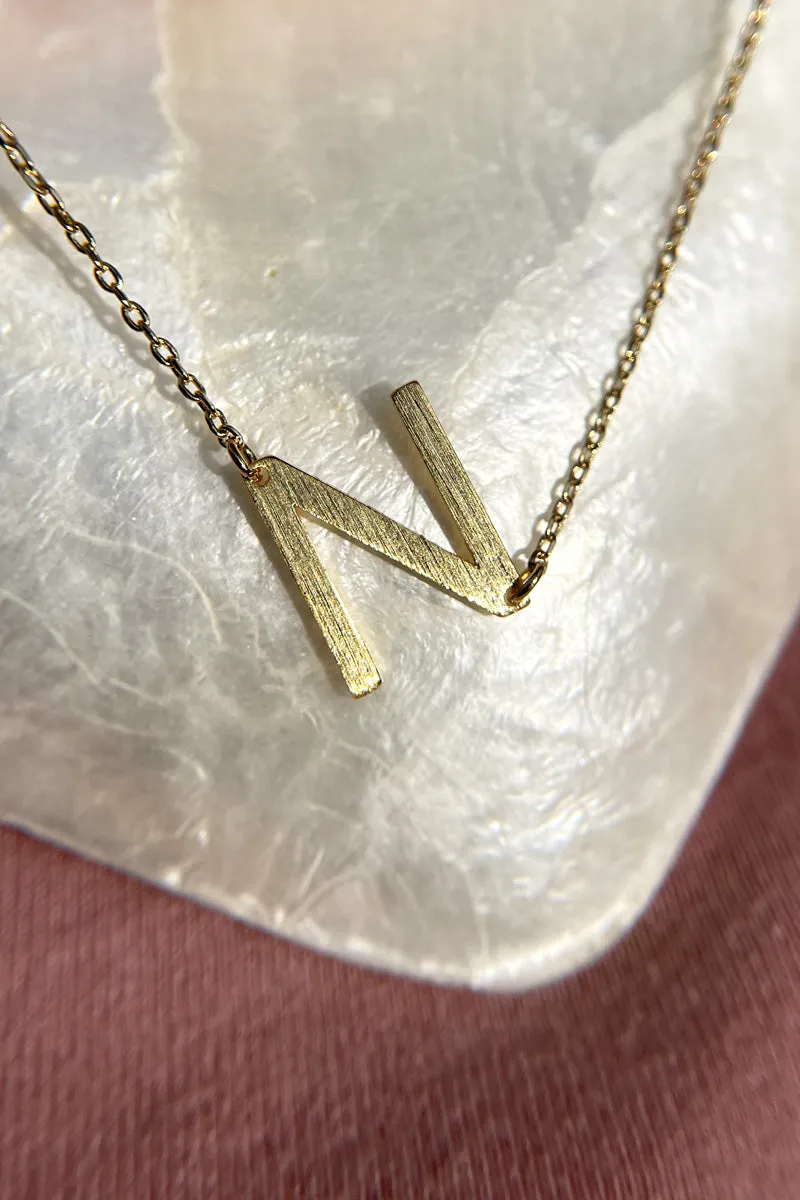 Initial Gold Necklace