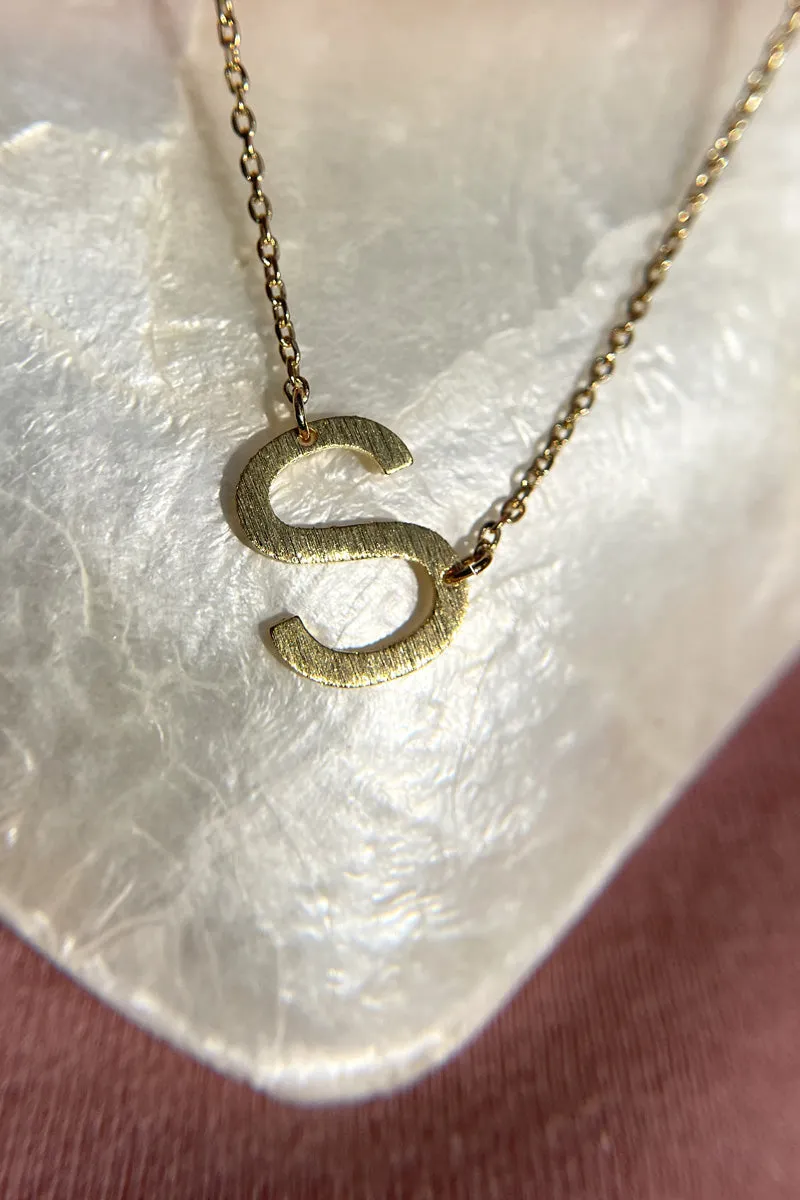 Initial Gold Necklace