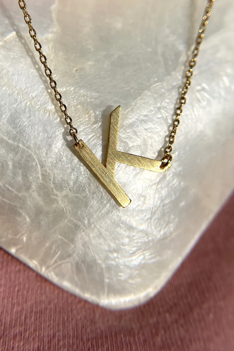 Initial Gold Necklace