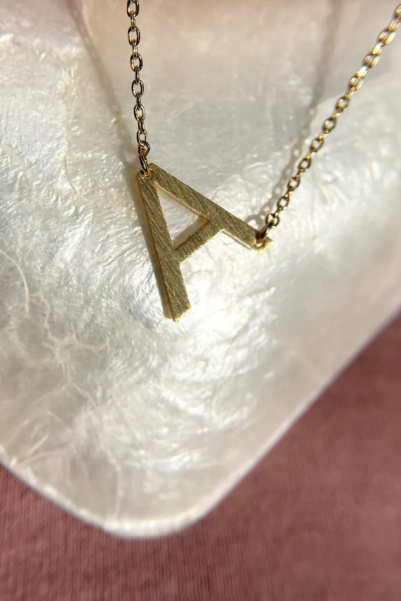 Initial Gold Necklace