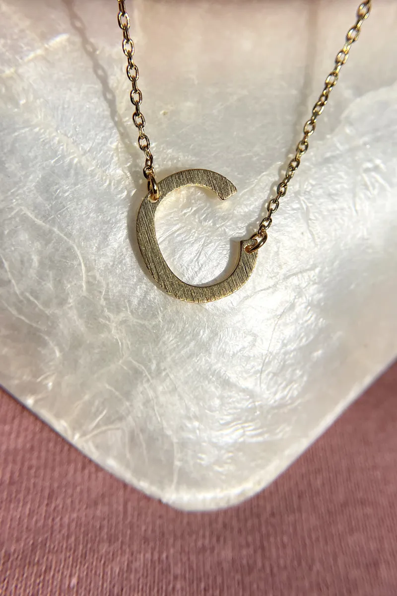 Initial Gold Necklace