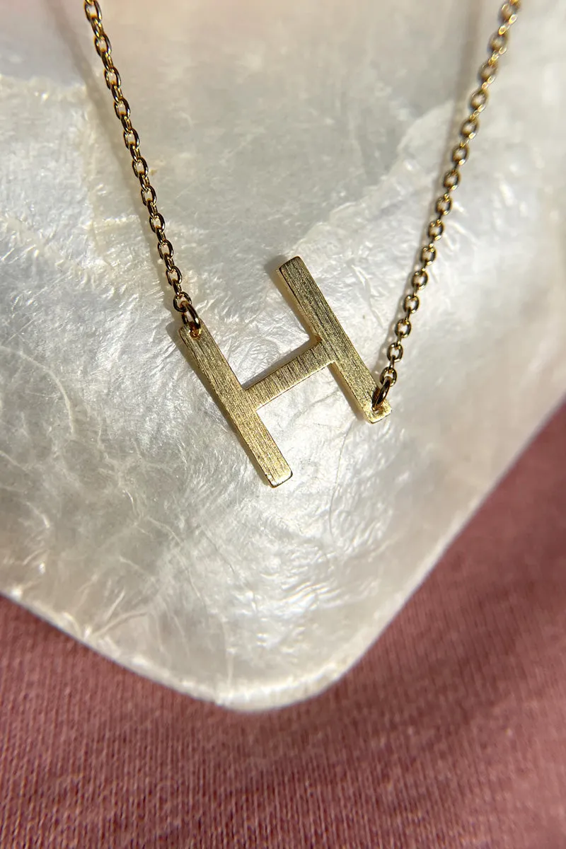 Initial Gold Necklace