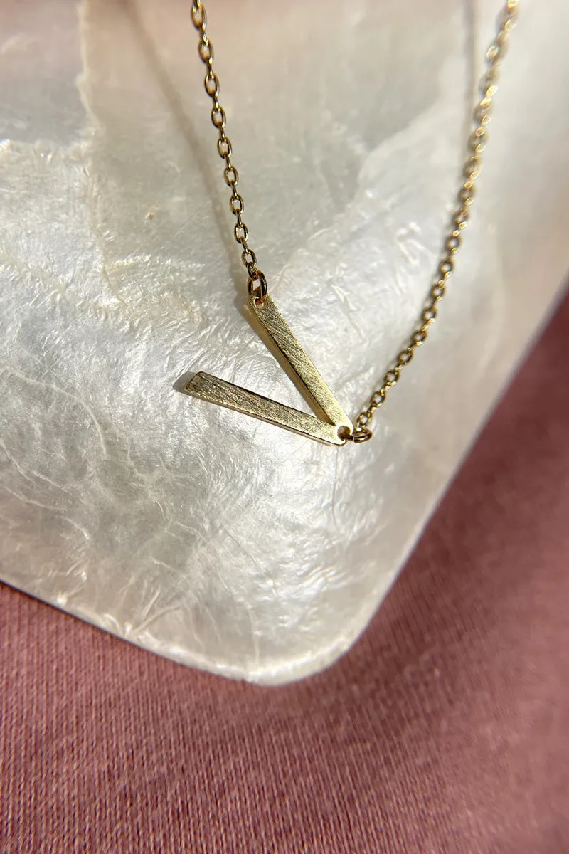 Initial Gold Necklace