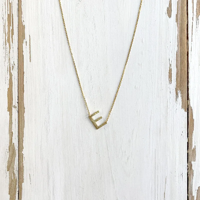 Initial Gold Necklace